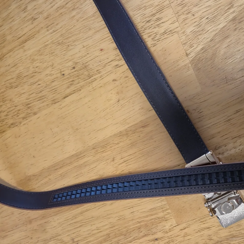 Elegant Tan Belt‎ with Gold Buckle